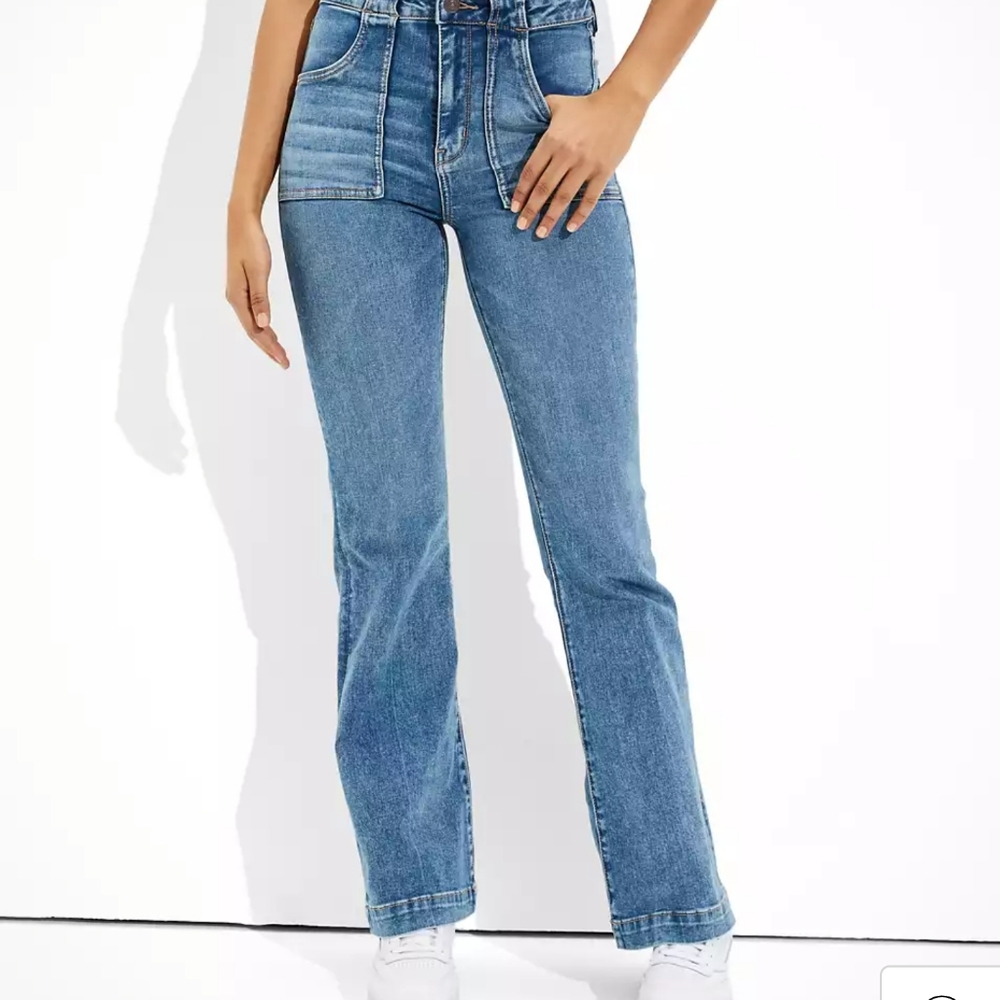AE Ne(x)t Level Super High-Waisted Flare Jean